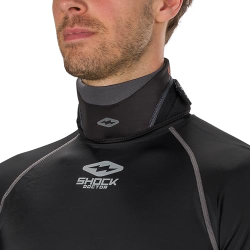 Shock Doctor Hockey Neck Guard Youth & Adult, Cut Resistant Protection, Hockey Gear3