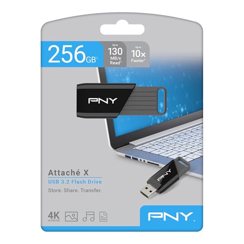 Unità flash 256GB Attaché X USB 3.2 Gen 1, chiavetta di prestazioni avanzate fino a 130 MB/s in lettura, archiviazione e trasferimento di dati, portatile, affidabile, resistente, Tipo A - Chiavetta USB - Immagine 9