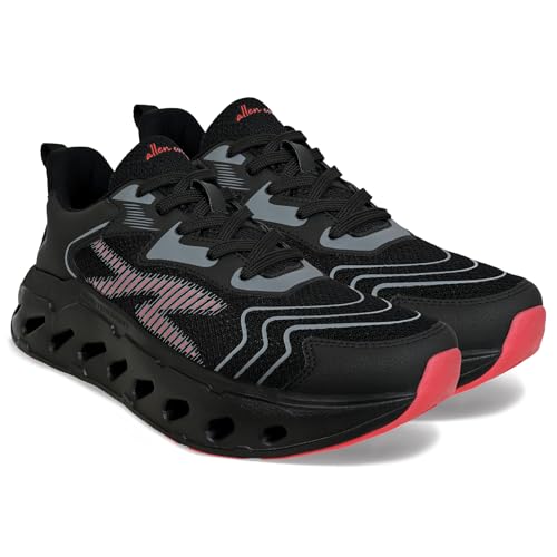Image of Allen Cooper Training,Road Running,Cricket,Gym,Sports Comfortable Extra Max Cusion with Memory Foam Insole Running Shoes for Men(601|Grey /Black-Olive-Sizes 6,7,8,9,10)