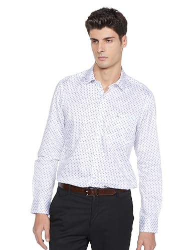 Arrow Classic Printed Slim Fit Mens Formal Shirt - 100% Cotton, B...