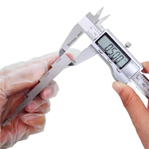 Bloque de calibración de prueba, 5 pasos 0.1'' 0.2'' 0.3'' 0.4'' 0.5'' para calibrador de espesor en pruebas NDT, acero al carbono, tamaño compacto miniatura 4