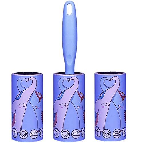 Image of Lint Rollers for Pet Hair, Sticky, Remover for Couch, Clothes Furniture and Carpet. Dog Hair Remover Cat Hair, Animal Fur, Fuzz. 3 Large Lint Rollers (180 Lint Sheets)
