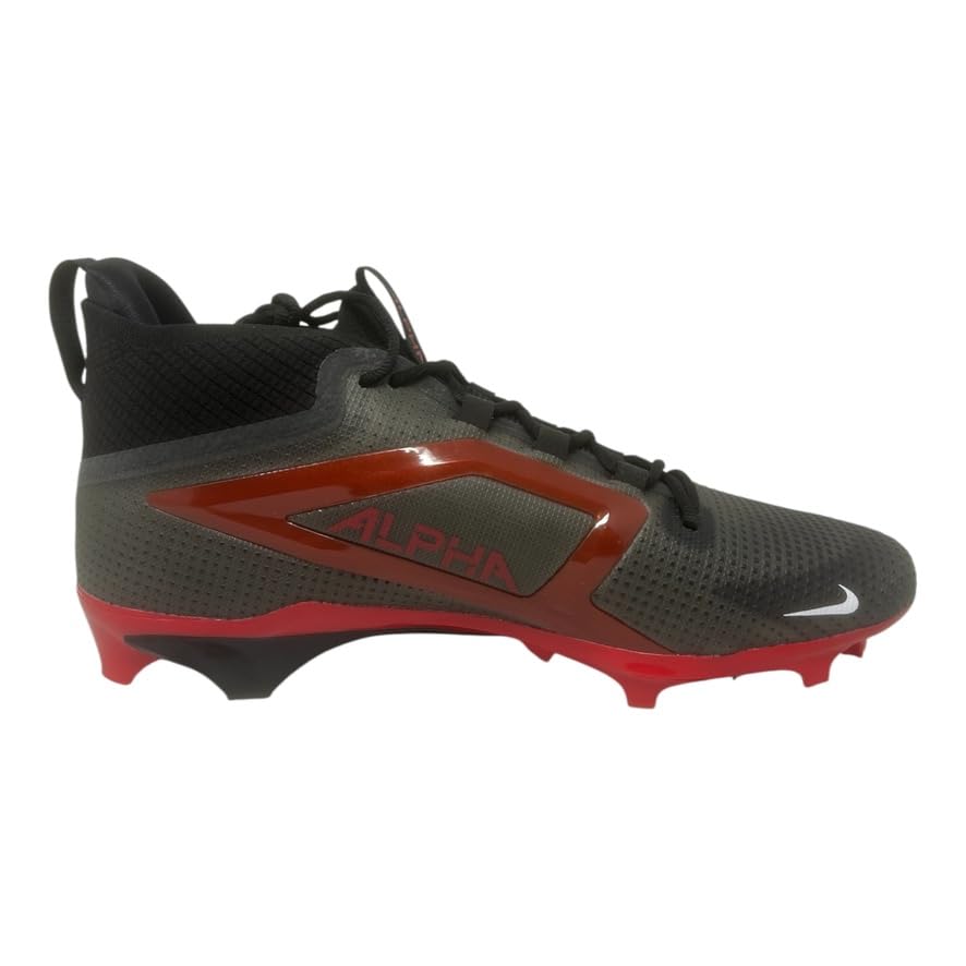 Image of Nike Alpha Menace 4 Elite Football Cleats (FD7036-600, University Red /Team Red /Black /White)