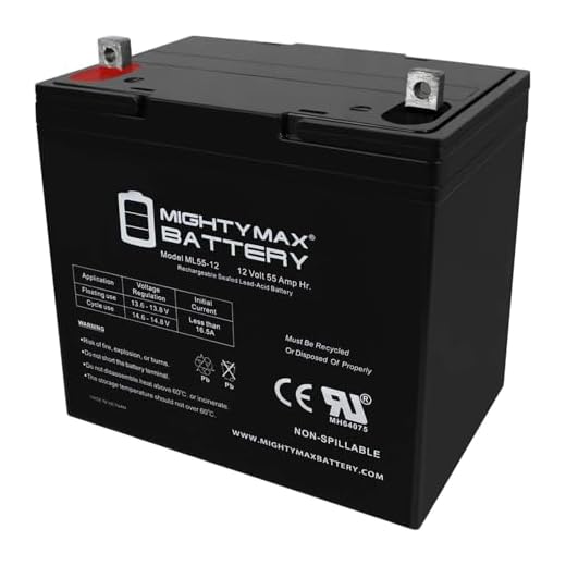 Mighty Max Battery 12V 55Ah Power Boat Pontoon Electric Trolling Motor Deep Cycle Battery