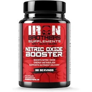 Iron Brothers Supplements – Nitric Oxide Booster | Nitric Oxide Supplements for Men | Pre-Workout with L-Arginine | Maximum Blood Flow & Vascularity | Increase Muscle Pumps, Energy & Endurance – 30 day