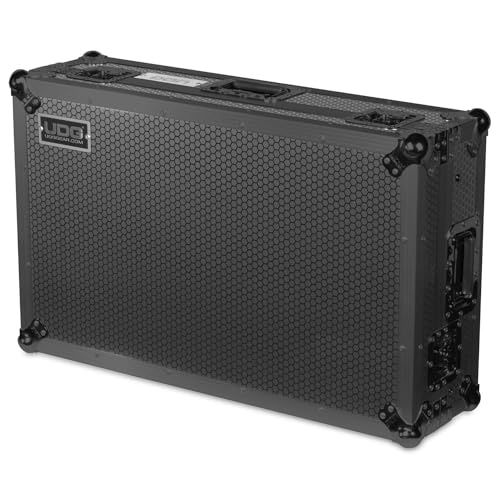 Flight case DDJ-1000 Pioneer UDG rigide noir avec roulettes et support