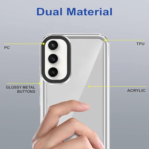 Image of NDCOM for Samsung A55 Back Cover, A55 Samsung Mobile 5G Back Cover, Samsung A55 5G Back Cover Transperent Back Case
