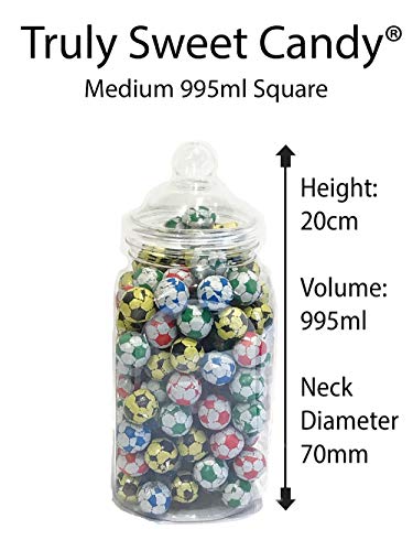 Truly Sweet Candy 19 Empty Plastic Sweet Jars for Retro Victorian Sweet Shop Pick n Mix Candy Buffet Party