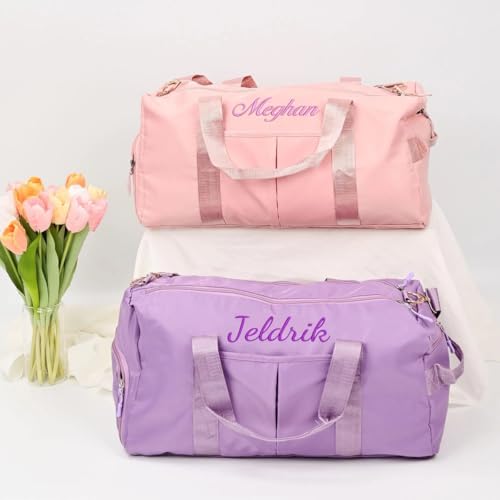 Personalized Embroidered Duffle Bag for Women – Custom Name Weekender Bag, Travel Gym Bag with Initials, Bridal, Bachelorette & Honeymoon Gift4