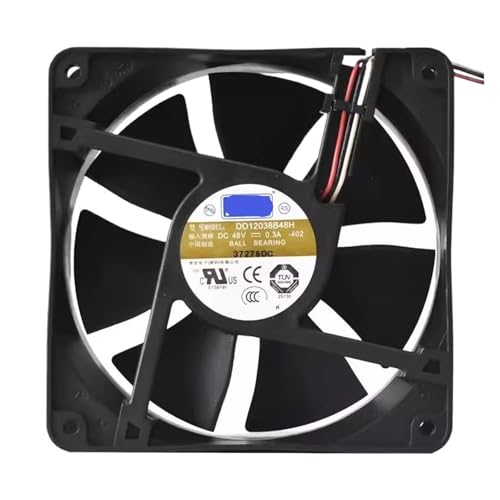 Ventilateur de refroidissement DD12038B48H 120mm 48V 0.3A extracteur air industriel 12cm