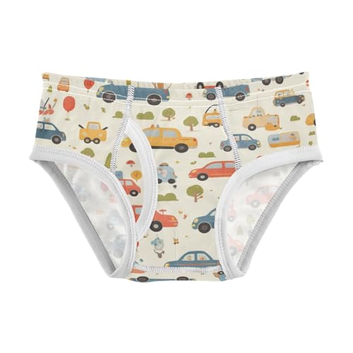 KLL Cartoon Cars Collection Toddler Boys' Cotton Athletic Underwear Cute Children Panties