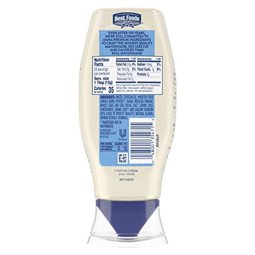 Image of Best Foods Light Mayonnaise 11.5 oz, Lite Mayo Squeeze Sandwich Spread 12PK