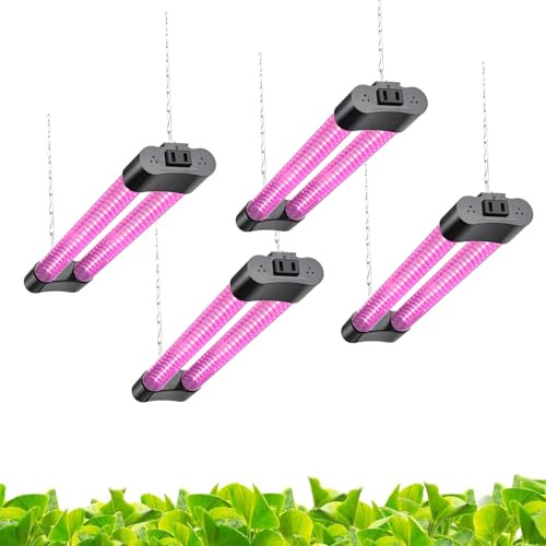 Hlite 16inch 4 Pack LED Grow Lights - Linkable Grow Lights for Indoor Plants, Full Spectrum Plant...