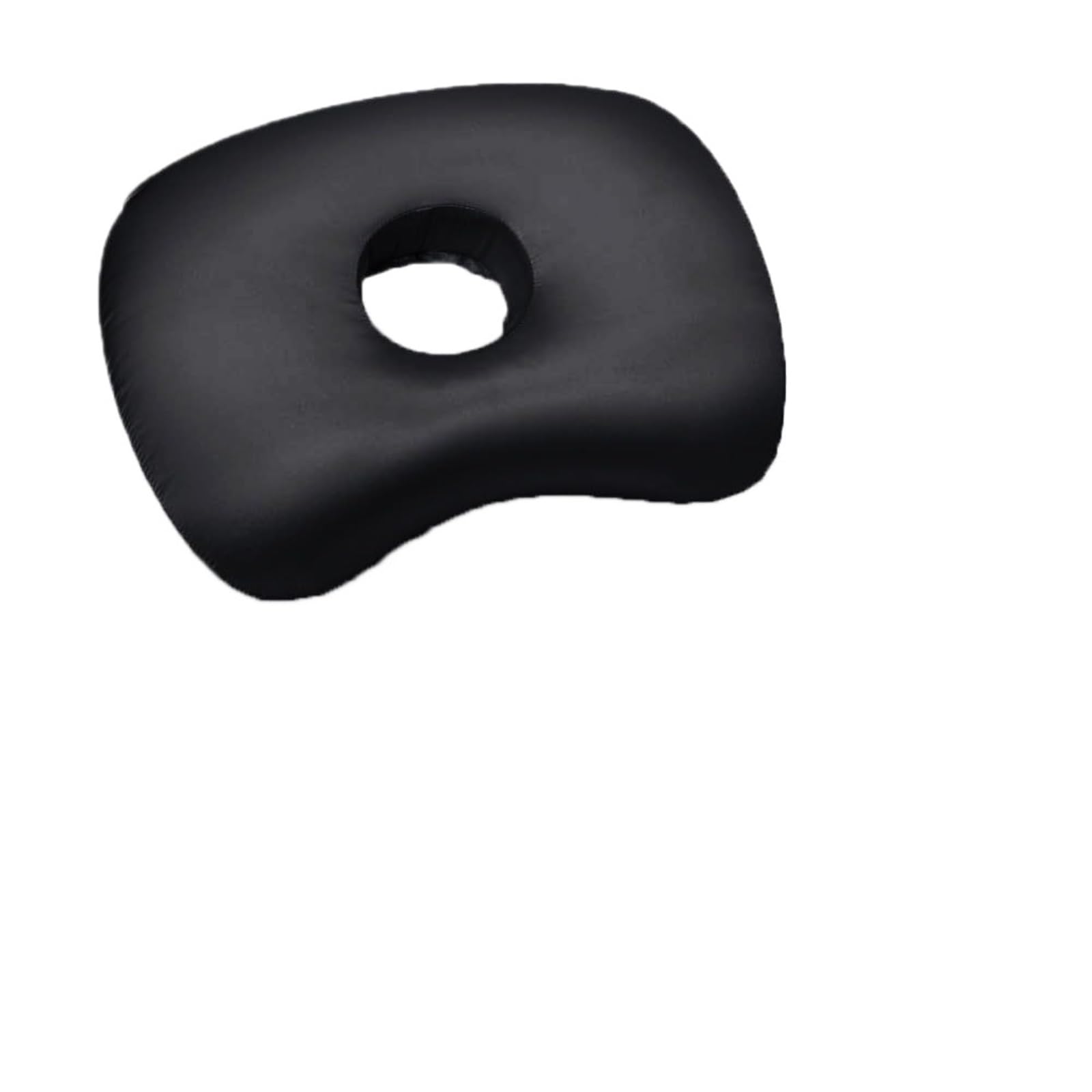 LuoAXINN Piercing Pillow Cotton Filling Ear Piercing Pillow Ergonomic Portable Curved Side Sleeping Breathable Comfortable with Hole(Black)