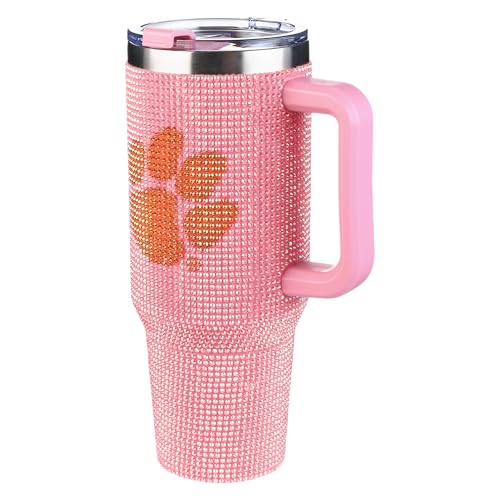 Image of The Memory Company Officially Licensed NCAA - Clemson University 40oz Pink Bling Game Day Tumbler