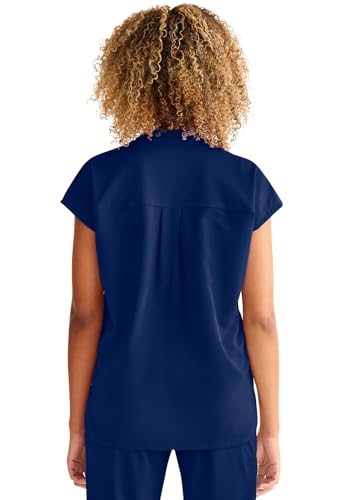 Healing Hands Women Medical Scrub Top Sandy Top with 2 Pockets, Moisture Wicking, 360° Stretch and Recycled Fiber - 22864