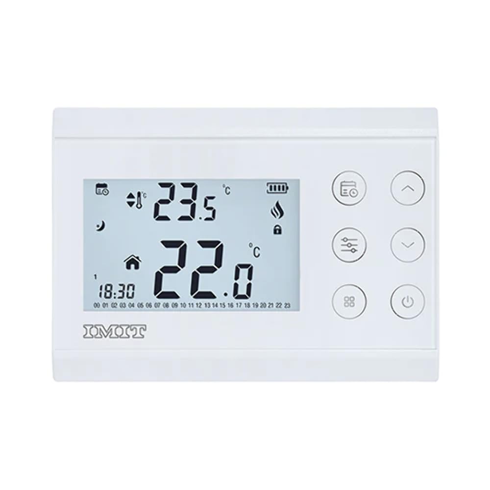 Cronotermostato settimanale silver cr bianco