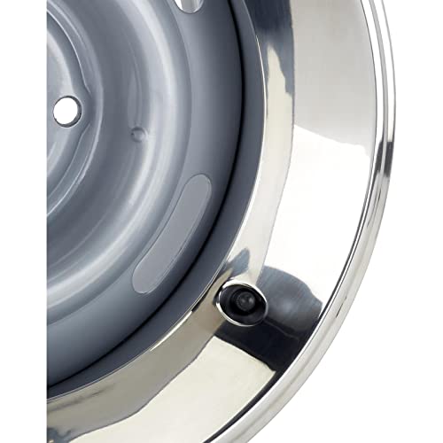 Speedway Motors Stainless Steel Trim Beauty Ring, Designed To Fit Speedway Motors 15 Inch Gm Rally Wheel, 15” X 2.5” Polished Stainless Trim Ring, Single #TOP2