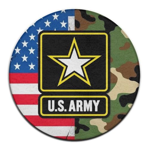 Tapete redondo de área grande antideslizante diseño USA