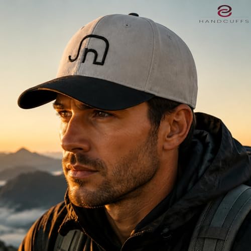 Image of Handcuffs Unisex Baseball Caps Cotton Plain Adjustable Caps Lightweight Stylish Casual Sports Travel Mens Gifts Rakhi Gift