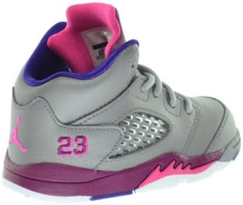 Amazon.com: Jordan 5 Retro bebé niños zapatillas de baloncesto cemento  gris/rosa/rojo frambuesa, Gris : Ropa, Zapatos y Joyería