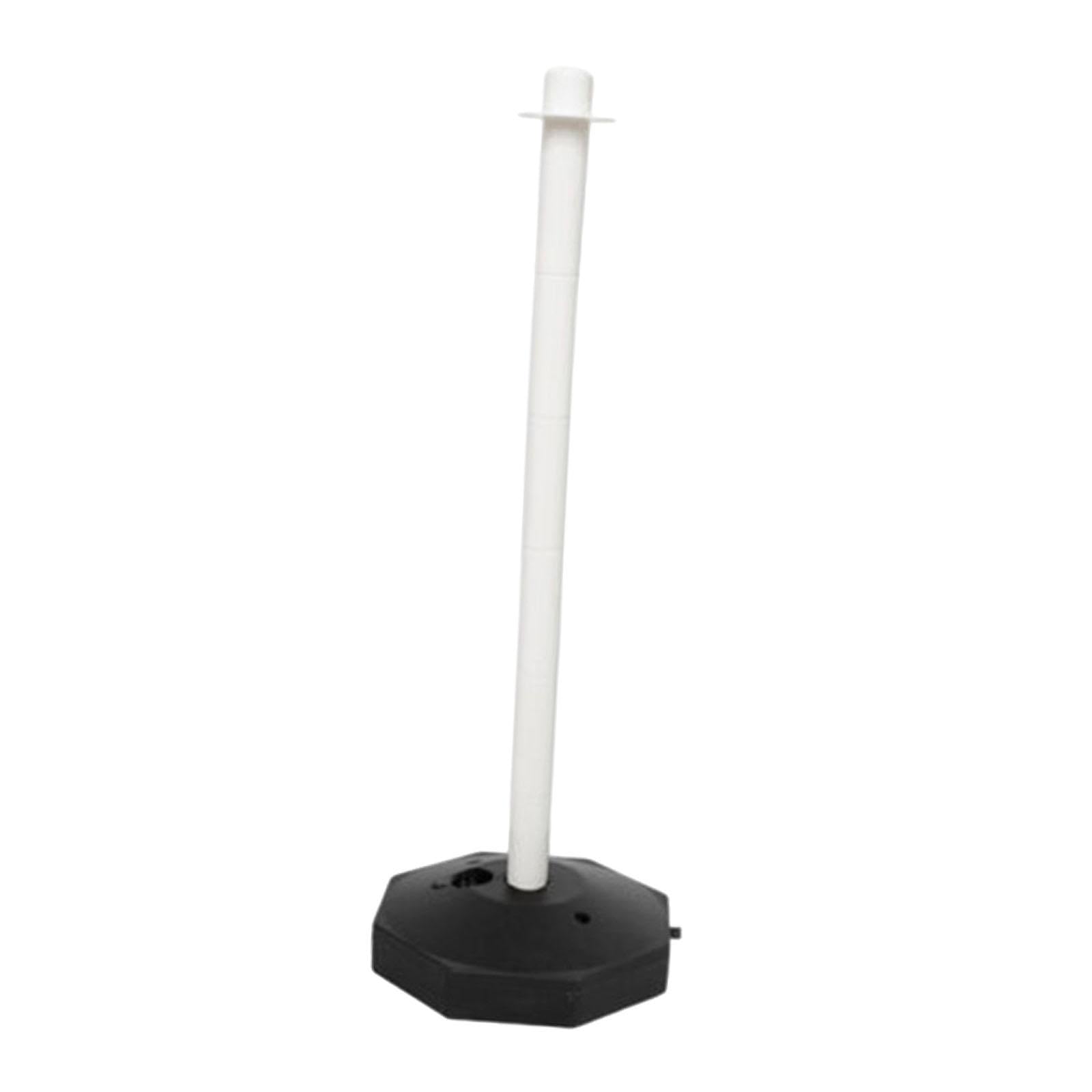 Menolana 33inch Traffic Post Cone Parking Post Driveway Caution Sign Versatile with Fillable Base Street Stanchion for Traffic Caution, White