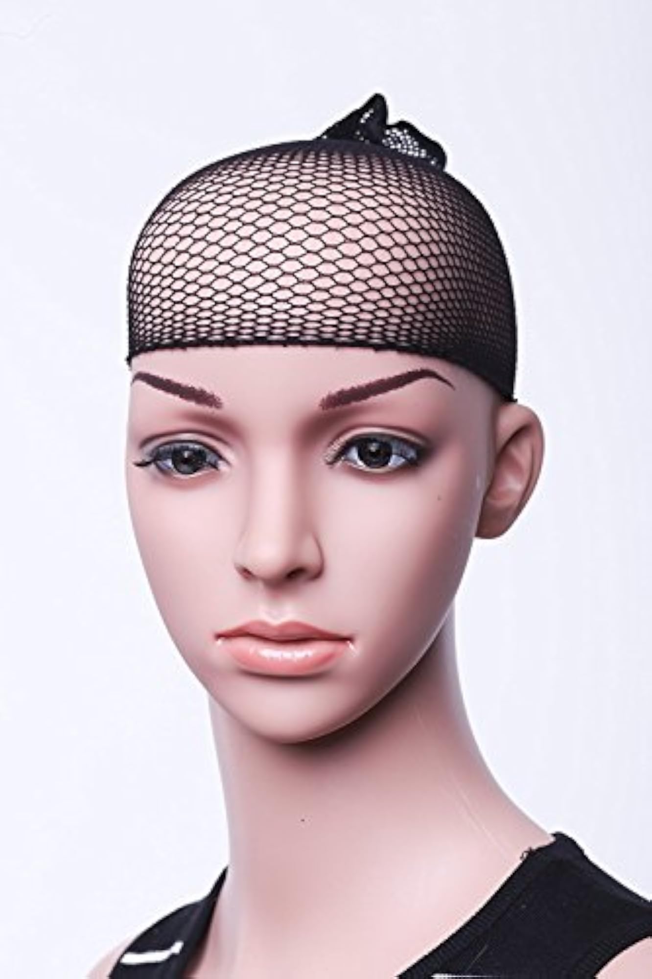 Short Straight Middle Part Hair Wig, Black-1B