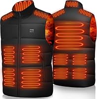 Rasfalo Beheizbare Weste, Heizweste für Herren Damen mit 15 Heizzonen 3 Einstellbar Temperatur Elektrische Beheizte Weste, Heizjacke Wärmeweste, Beheizbare Jacke für Wintersport im Freien (Ohne akku)