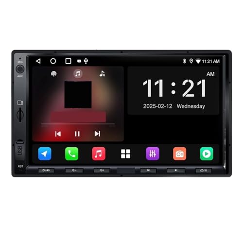 �J�[�i�r�Q�[�V���� 7'' �^�b�`�X�N���[�� 2G+32G Redio ���C�����X CarPlay Android Auto�AGPS �i�r�Q�[�V���� �A���h���C�h�I�[�g(7''Head Unit)