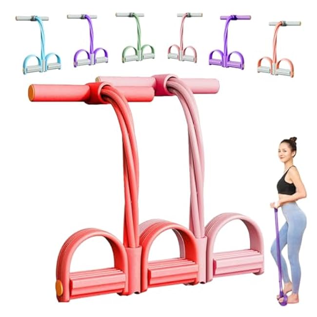 Stirrup Puller for Exercise, 2025 Upgraded Stretching Belt, Latex Pull Rope Fitness Equipment, Used for Strength Training, Abdomen, Waist, Arms, Legs, Home Fitness Equipment