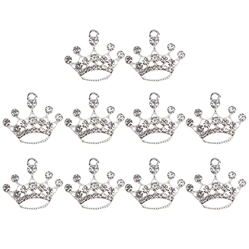 Colgante de corona Milisten para hacer joyas y tocados de novia con cristales