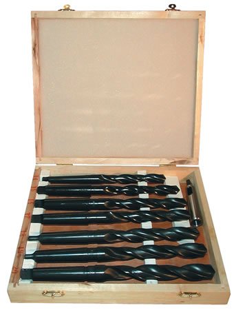 Güde MK-drill set MK2 - in legno box / 8 pz.