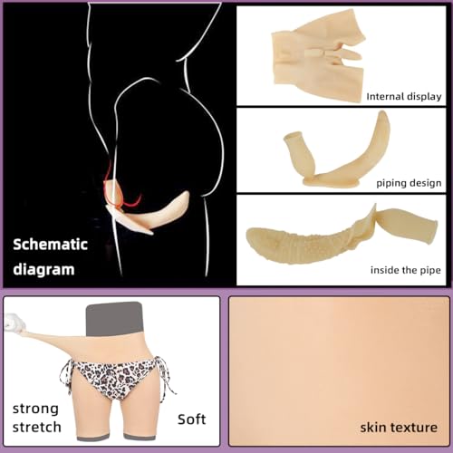 YUMEYA Silicone Butt Pants Hip Enhancer Pads Male to female Crossdressing Underwear for Crossdressers4