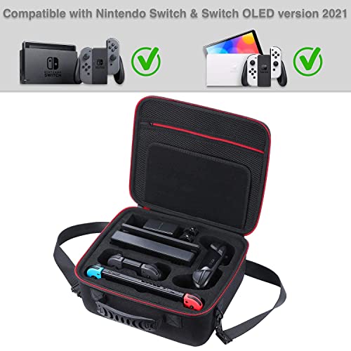 New-world-Storage-Bag-Carry-case-Travel-Case-Travel-Bag-Protective-Hard-Case-Deluxe-for-Nintendo-Switch-and-Switch-OLED-Also-for-Controller-Accessories