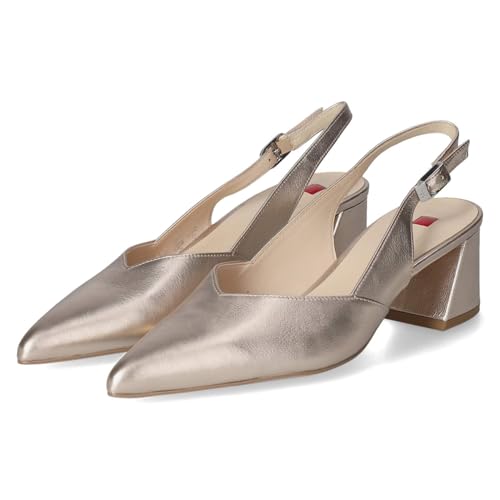 HÖGL Damen Slingpumps/Pumps Gold Glattleder Farbauswahl:Gold 9999-englisch-eu-mapping:38 5