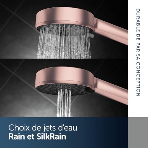 Pomme de douche avec deux types de jets Idealrain Alu+ 100mm - 5