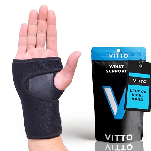 VITTO Wrist Support with Adjustable Straps, Right Hand S-M