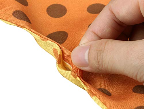Allegra K Women Polka Dots Skinny Scarf Neck Scarves Double Sided Print Neckerchief Hairband4
