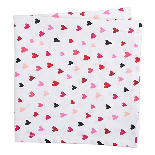 DII Valentine's Day Collection, Napkin Set, 20x20, Confetti Hearts, 6 Piece miniatura 2