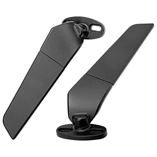  Specchio Retrovisore Convesso 2pcs Moto Bar Mount Clamp Moto Specchi Specchietto Retrovisore Regolabile Girevole per Ali di Vento per Ninja 250 300 H2 H4 400 2018-2022 650 2018-2022