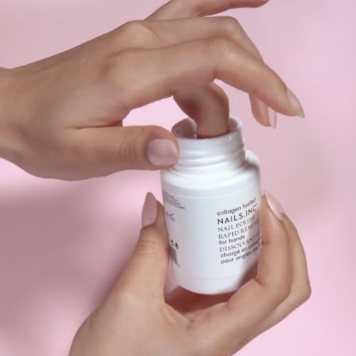 Nails.INC Nail Polish Remover Pot Trio, Formulated with Collagen to Promote Nail Strength and Growth, Coconut Scented, Acetone Free, Cruelty Free, Vegan 3 Piece Set - Image 4