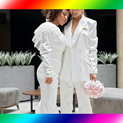 Image of 8Pcs Pride Pins Bulk for Gay Rainbow Pride Flag Pin Stuff Pride Jewelry for Women Men Gay Lesbian