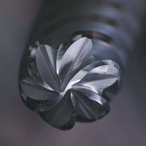 Image of Tools Extra Long Carbide End Mills,6 Flute Square Milling Cutter,High Helix Angle for High Hardness Steel Finshing Milling Processing - 3 /16 Shank (3 /16-3.25 inch 1PCS)