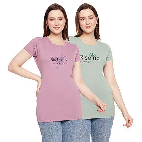 Image of Orewa Women by OKANE Women's Short Sleeve Printed Regular Fit T-Shirt