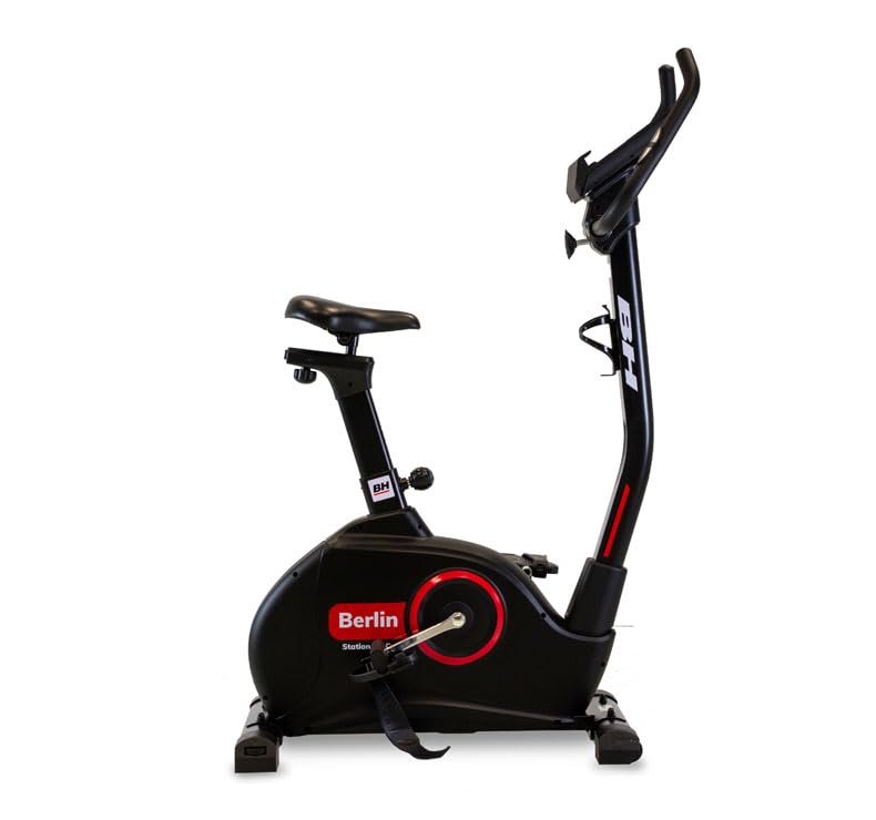 BH Heimtrainer Berlin SC100 Schwungrad 9kg 24 Stufen Fitness Zuhause | Magnetischer Widerstand, Nutzung Bis Zu 7 Std. Pro Woche, Anzeige Von Zeit Geschwindigkeit Distanz Und Kalorien