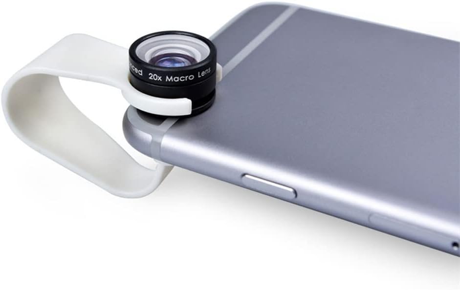 3 in 1 20X Macro Lens Universal Mobile Phone Wide-Angle Macro Clip Lenses Only Use 1cm Distance