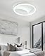 MOUNM LED Deckenleuchte Dimmbar 3000K - 6000K, Moderne LED Deckenleuchte, Lampe Wohnzimmer 36W, für Schlafzimmer, Küchen Flure, Balkone, Haustüren, Kinderzimmer, 40 * 40 cm