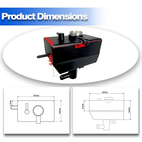 Image of Aluminum JL Coolant Reservoir Tank Wrangler JL Coolant Reservoir Jeep JL Coolant Reservoir Jeep Wrangler JL 2.0 Coolant Reservoir 2018+ & Gladiator JT Coolant Reservoir Expansion Bottle