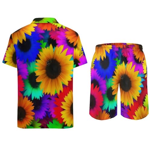 Ensemble 2 pièces Fleur en Couleur chemise hawaïenne hommes aux finitions soignées S - 4