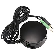 DROK Computer Speakers Headphones Audio Switch Converter Volume Control, Speaker Switching Device for Switching Back and Forth Between Computer Audio and Headphones with 5 Feet Cable